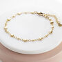 Gold Plated Graduated Hearts Anklet, thumbnail 1 of 7