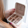 Personalised Bride To Be Pink Floral Jewellery Box, thumbnail 5 of 10