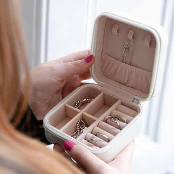 Personalised Bride To Be Pink Floral Jewellery Box, 5 of 10