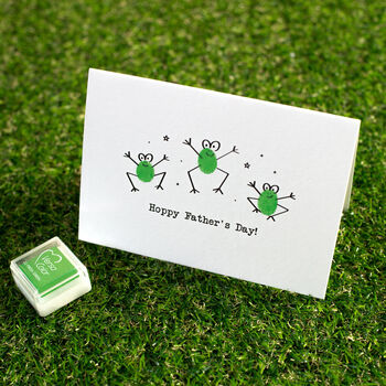 Fingerprint Froggy Father's Day Card Making Kit, 2 of 7