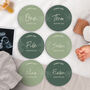 Personalised Botanical Design Milestone Discs, thumbnail 1 of 10