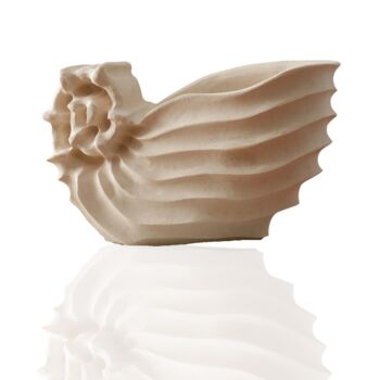 Hand Carved Marble Nautilus Sculpture, 2 of 2