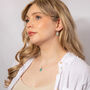 Sterling Silver Turquoise Flower Drop Earrings, thumbnail 5 of 6