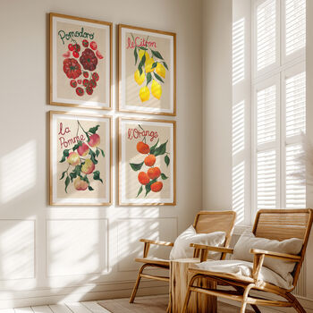 Kitchen Fruit Print Set Of Four, 2 of 11