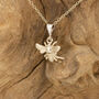 Solid Nine Carat Gold Bee Pendant/Necklace, thumbnail 2 of 5