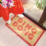 Ding Dong Bright Doormat, thumbnail 1 of 3