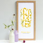 Personalised New Baby Dates Framed Print, thumbnail 3 of 6