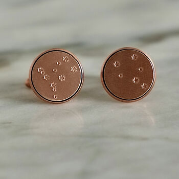 Solid Copper Constellation Cufflinks, 3 of 10