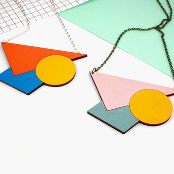 Statement Geometric Necklace, 4 of 4