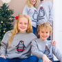 Personalised Applique Penguin Family Christmas Jumpers, thumbnail 6 of 8