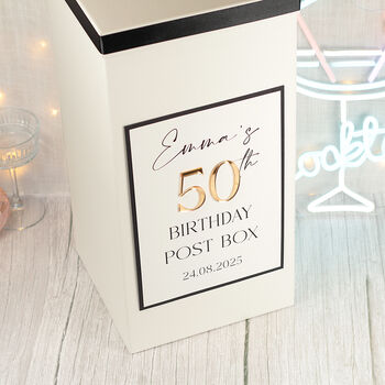 Manhattan Birthday Card Post Box, 3 of 4