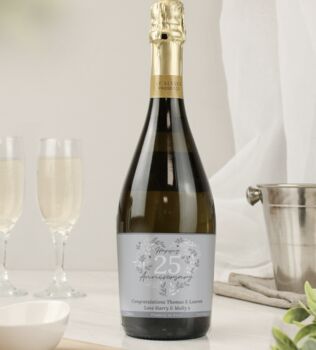 Personalised Wedding Anniversary Prosecco, 7 of 9