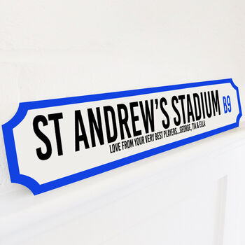 Personalised Football Stadium Street Sign, 8 of 12