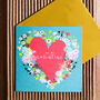 Valentine's Heart Greetings Card, thumbnail 1 of 4