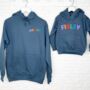 Multicoloured Bright Personalised Mum And Child Hoodies, thumbnail 1 of 2