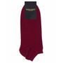 Oxford Stripe And Classic Burgundy Men's Trainer Socks, thumbnail 7 of 7
