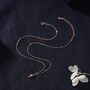 Tiny And Delicate Bird Skull Pendant Necklace, thumbnail 5 of 11