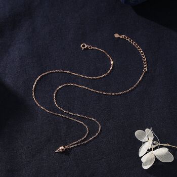 Tiny And Delicate Bird Skull Pendant Necklace, 5 of 11