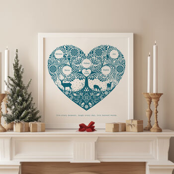 Personalised Woodland Family Tree Print, 10 of 10