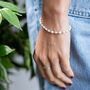 Beaded Freshwater Pearl Bracelet In Sterling Silver, thumbnail 1 of 6