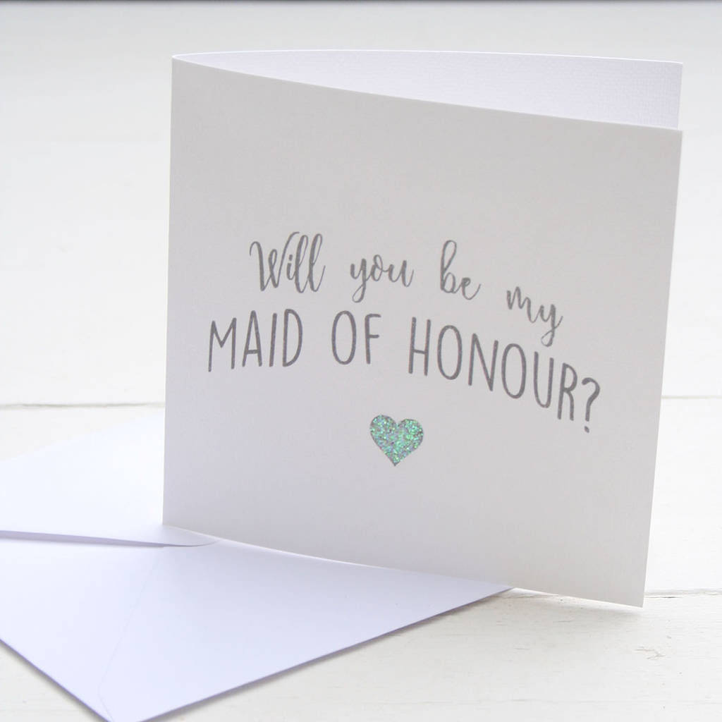 Will You Be My Maid Of Honour Card, 1 of 4
