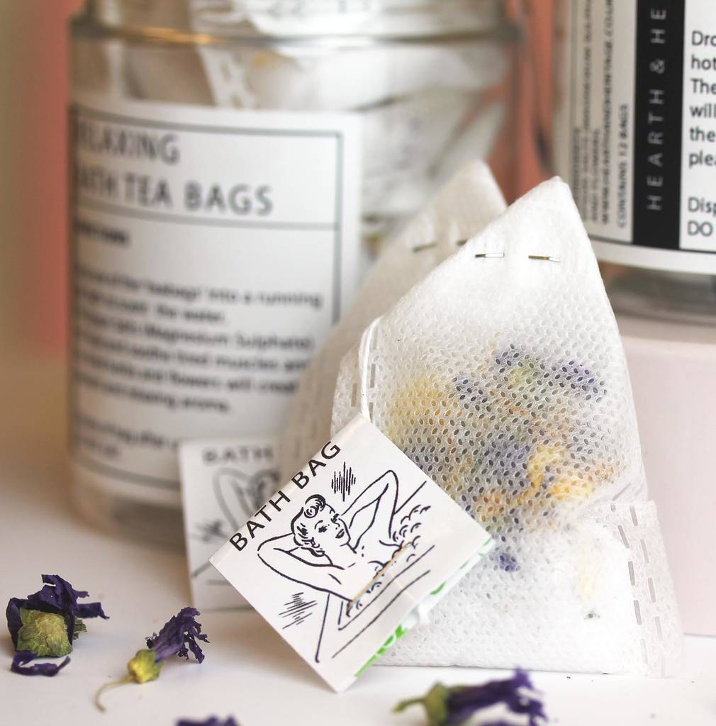 Relaxing Bath Tea Bags In A Jar By Hearth & Heritage