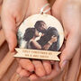 Personalised Wooden Photo Christmas Bauble Decoration, thumbnail 3 of 7
