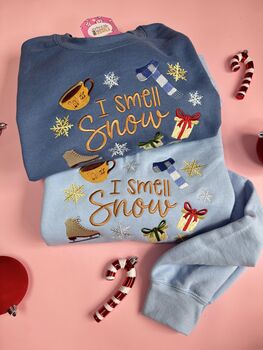 I Smell Snow Embroidered Sweatshirt, 3 of 5