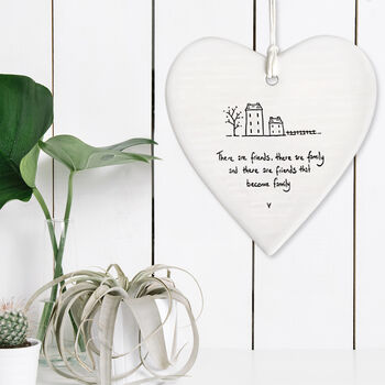 Friends And Family Porcelain Friendship Heart Gift, 2 of 2