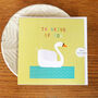 Swan Thinking Of You Card, thumbnail 4 of 5