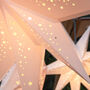 Small White Nine Pointed Paper Star Lantern – Elegant Hanging Decoration, thumbnail 6 of 9