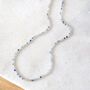 K2 Jasper Skinny Gemstone Beaded Necklace, thumbnail 4 of 7
