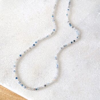 K2 Jasper Skinny Gemstone Beaded Necklace, 4 of 7