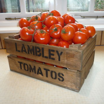 Personalised Vintage Style Tomato Crate, 7 of 7