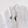 Sterling Silver Sea Shell Dangly Earrings, thumbnail 3 of 7