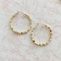 Silver And Gold Plated Hoop Earrings, thumbnail 2 of 3