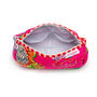 Serendipity Cotton Cosmetic Case Tropical Fuchsia, thumbnail 3 of 3