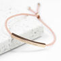 Personalised Rose Gold Plated Identity Rope Bracelet, thumbnail 1 of 6