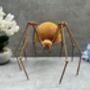 Huge Spider Garden Ornament 35cm Distressed Rusty Metal, thumbnail 10 of 12