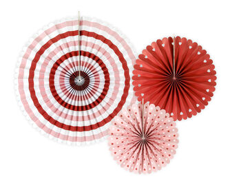 Pink Decorative Paper Fans X Three, 4 of 5