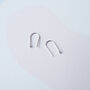 Mini Arc Earrings Silver, thumbnail 5 of 5