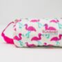 Handmade Quilted Flamingo Pencil Case, thumbnail 4 of 5
