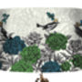 Blooming Birds Blue And Green Lampshade, thumbnail 4 of 6