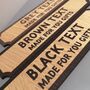 Personalised Oak Road Sign Style Plaque, thumbnail 3 of 8