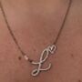 Cursive Initial Necklace, thumbnail 3 of 3