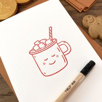 'Hot Chocolate' Letterpress Card, 3 of 3
