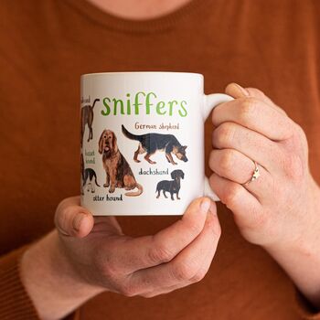 'Sniffers' Ceramic Dog Mug, 3 of 7