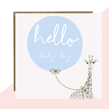 'Hello Baby' Boy Or Girl New Baby Card, 2 of 3