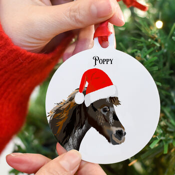 Personalised Pet Portrait Christmas Hanging Decoration, 9 of 9