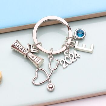 Personalized Medical Graduation Keyring Medical Student Gift, 9 of 11